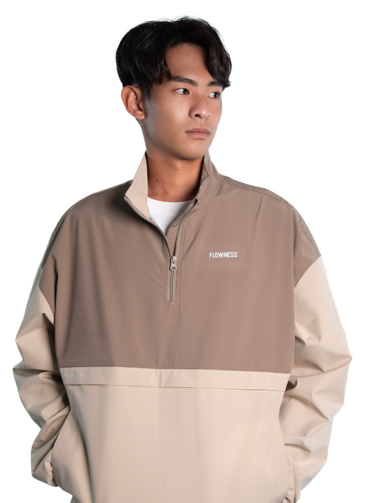 經典拼接衝鋒衣-成人款