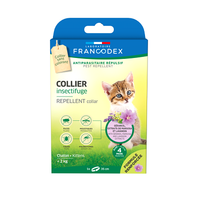法國Francodex 驅蝨帶-幼貓專用 (強化配方)