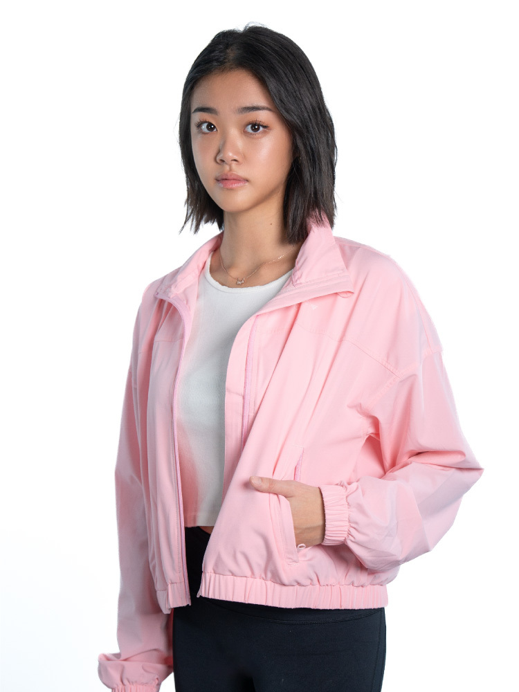 短版防潑水風衣外套-女款