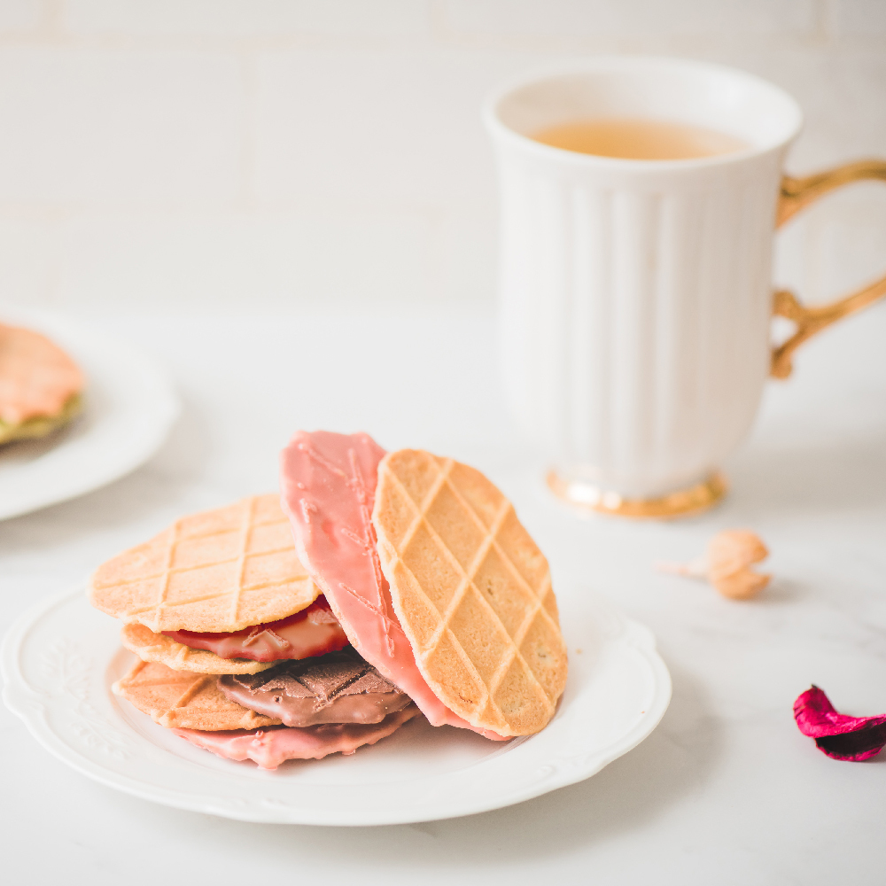 綜合巧克力風味薄燒12入(牛奶/草莓)