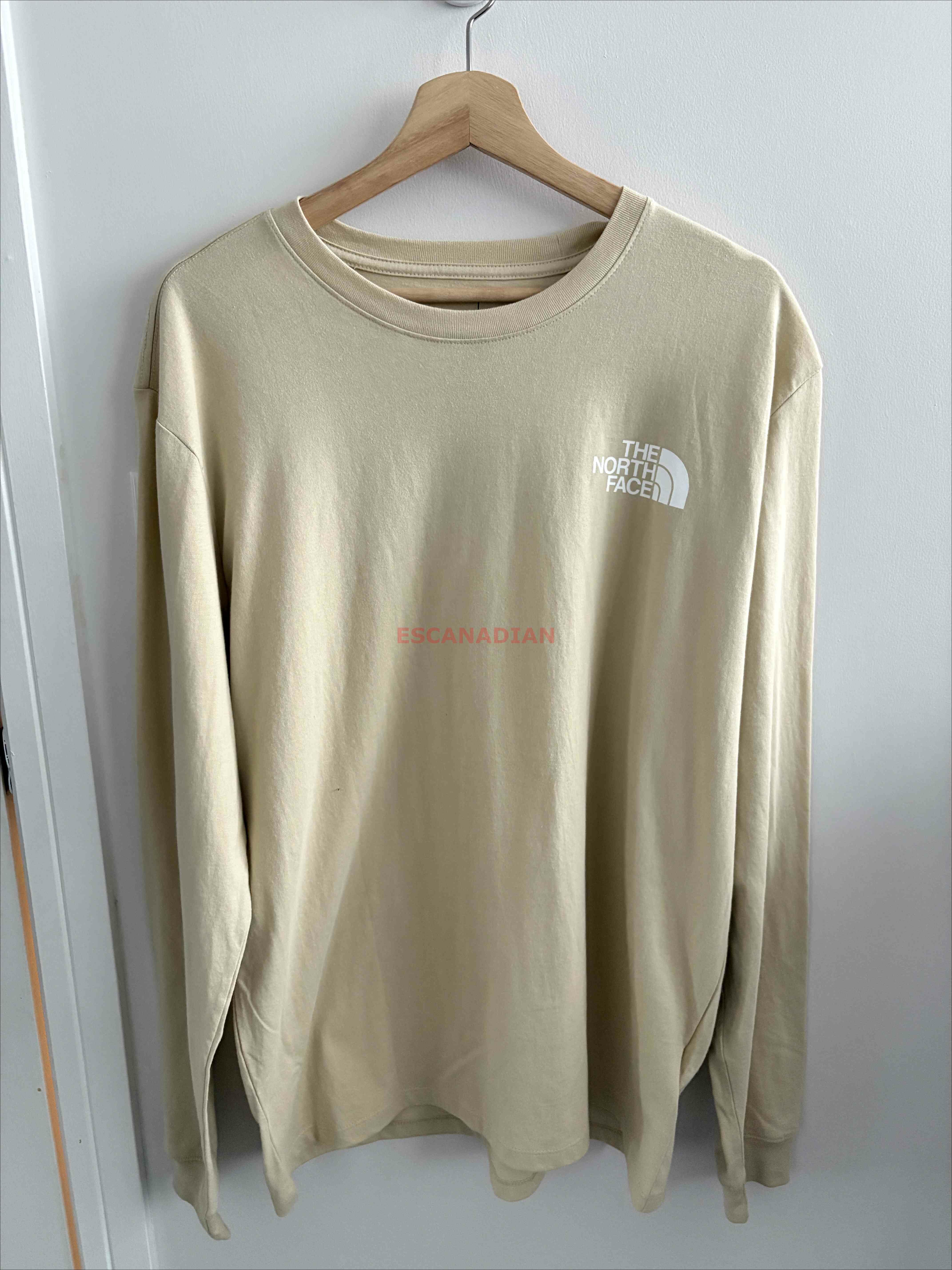 THE NORTH FACE 男大人 正反LOGO 長TEE  (前小後大)