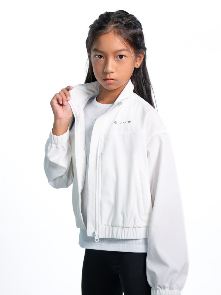 短版防潑水風衣外套