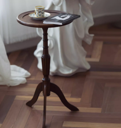 美式復古實木三腳茶几