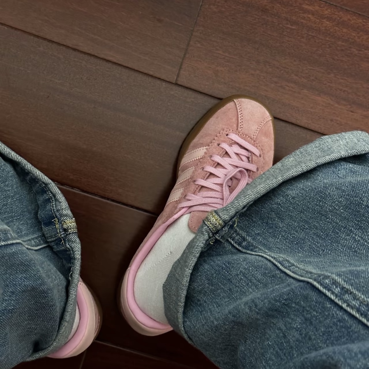 ADIDAS BERMUDA "GLOW PINK" 馬卡龍 粉色 焦糖底 GY7386