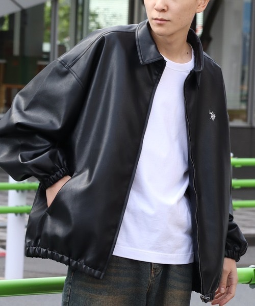 #現貨 日本限定 U.S. POLO ASSN. 皮衣外套 兩色