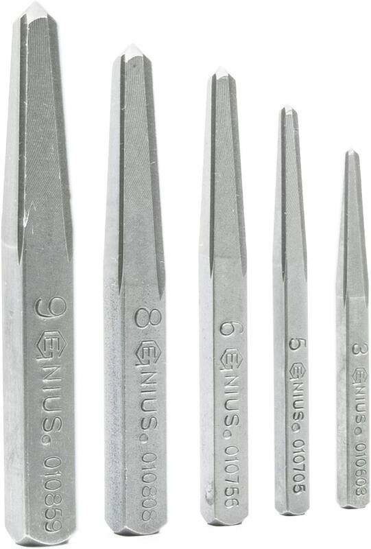 ＊中崙五金【附發票】GENIUS 專業錐型反牙螺絲攻 錐形反牙螺絲攻 螺絲攻 退牙器 5支組 AT-EX5