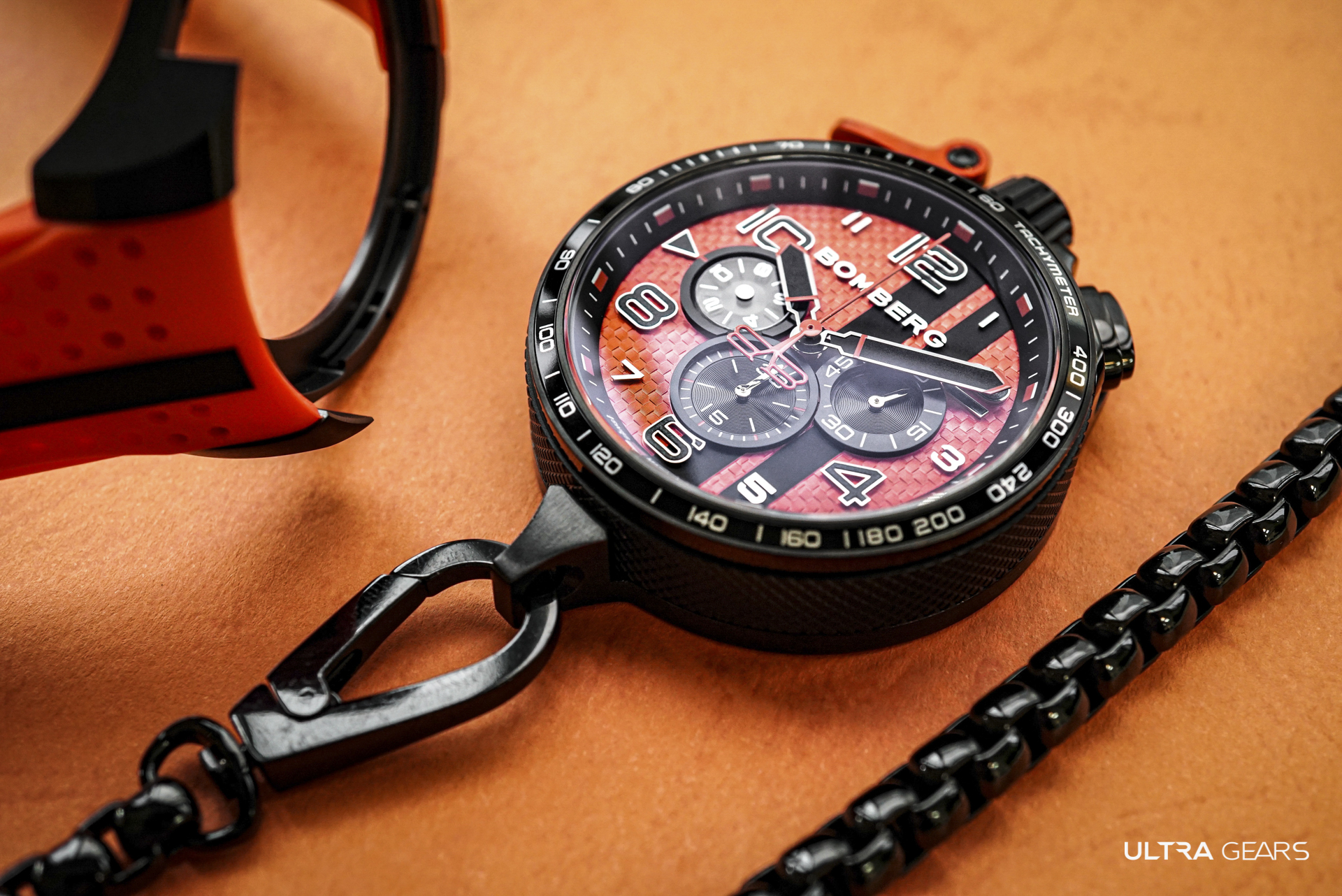 BOMERG炸彈錶 BOLT-68  Racing系列 烈焰橘賽車計時碼錶烈焰橘賽車計時碼錶