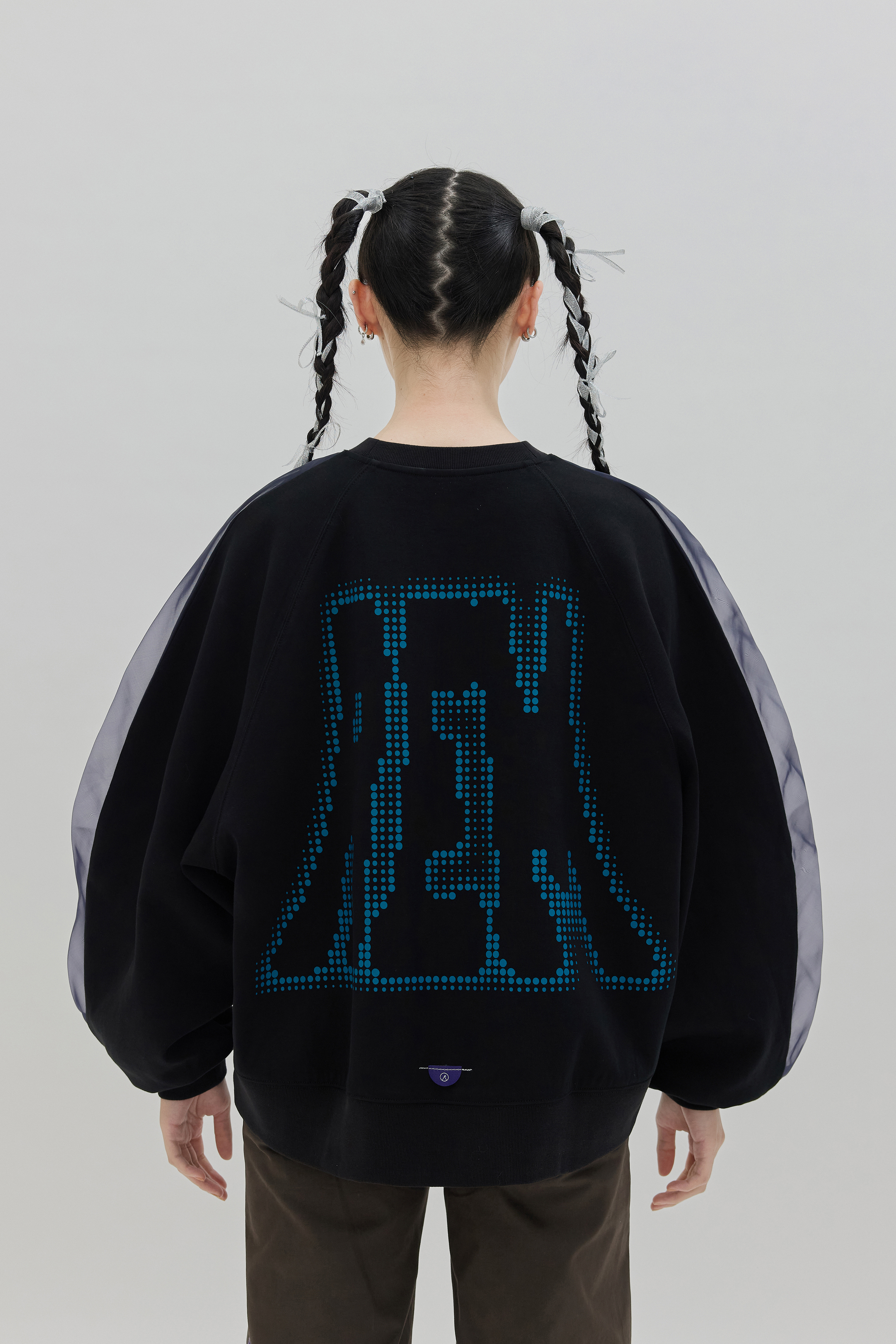 REM Crew Neck Sweatshirt｜Black