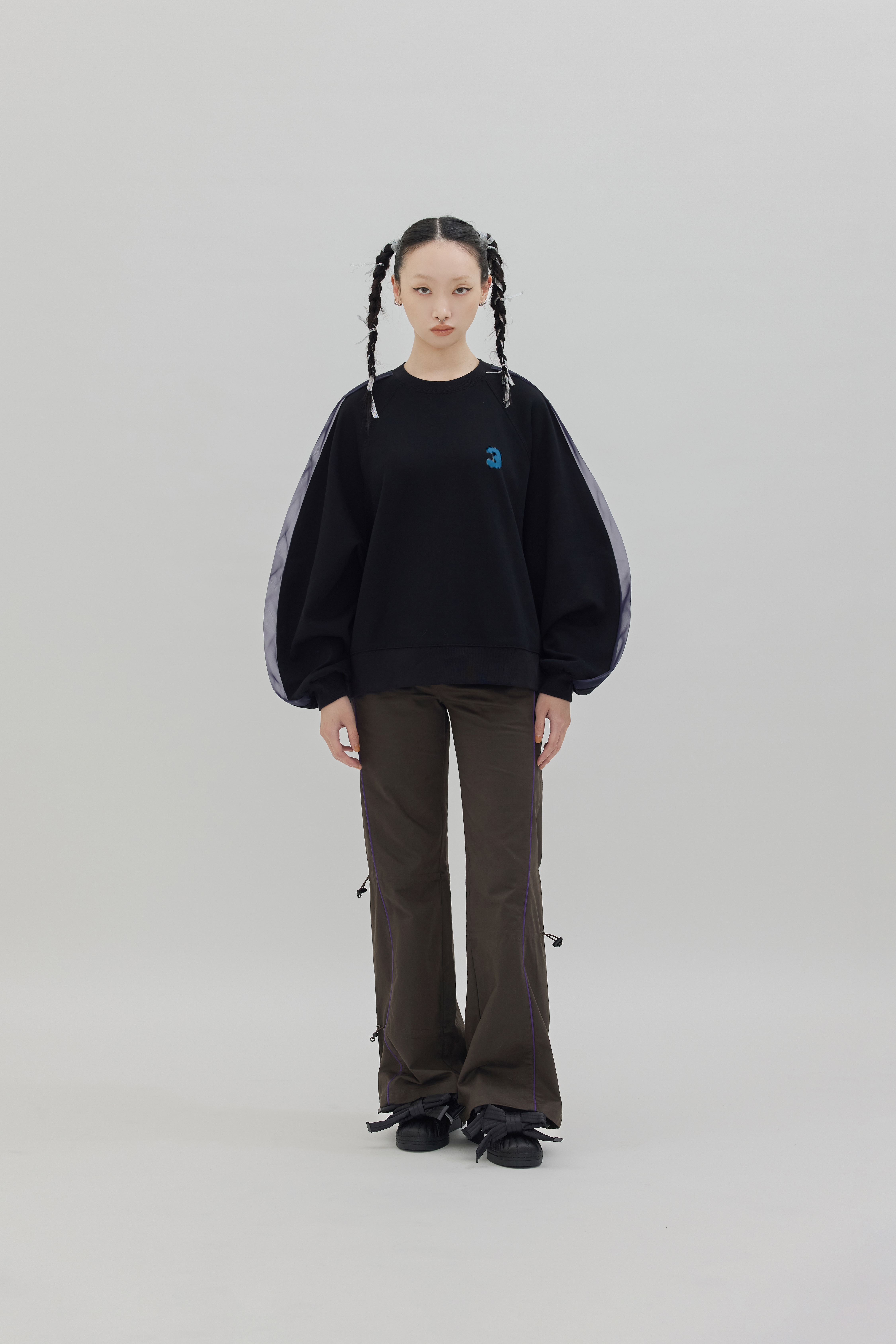 REM Crew Neck Sweatshirt｜Black