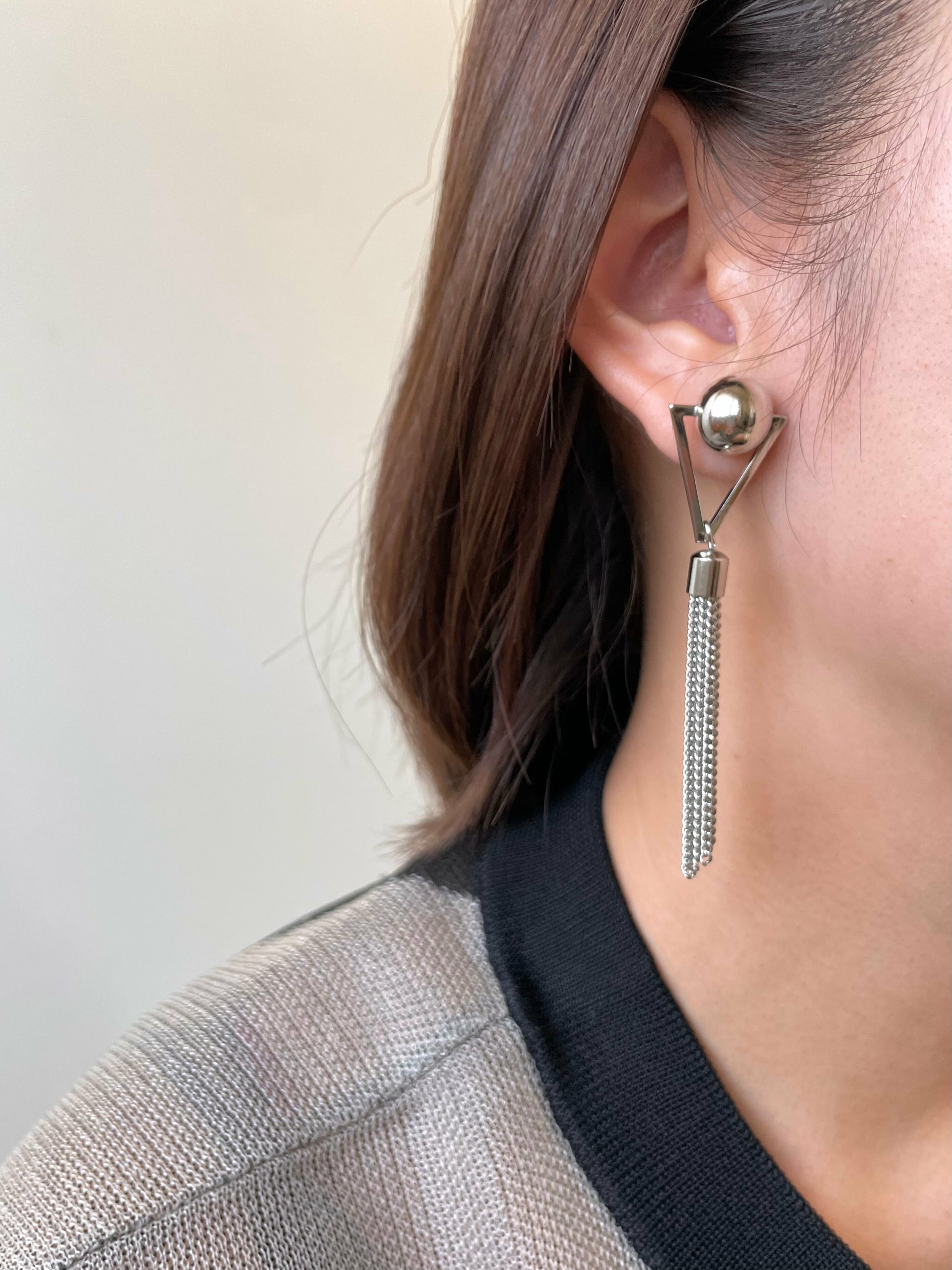 [Chouette Me.] triangle tassel pierce