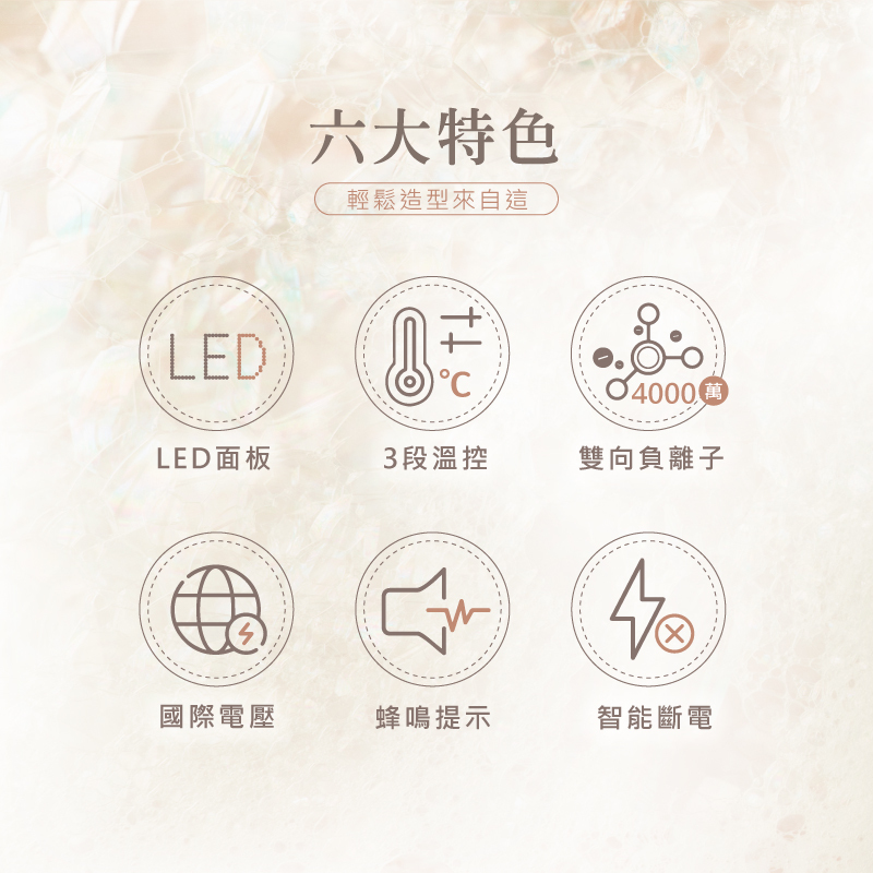 【MUNICHI】負離子水波紋蛋捲夾 MR.36MM