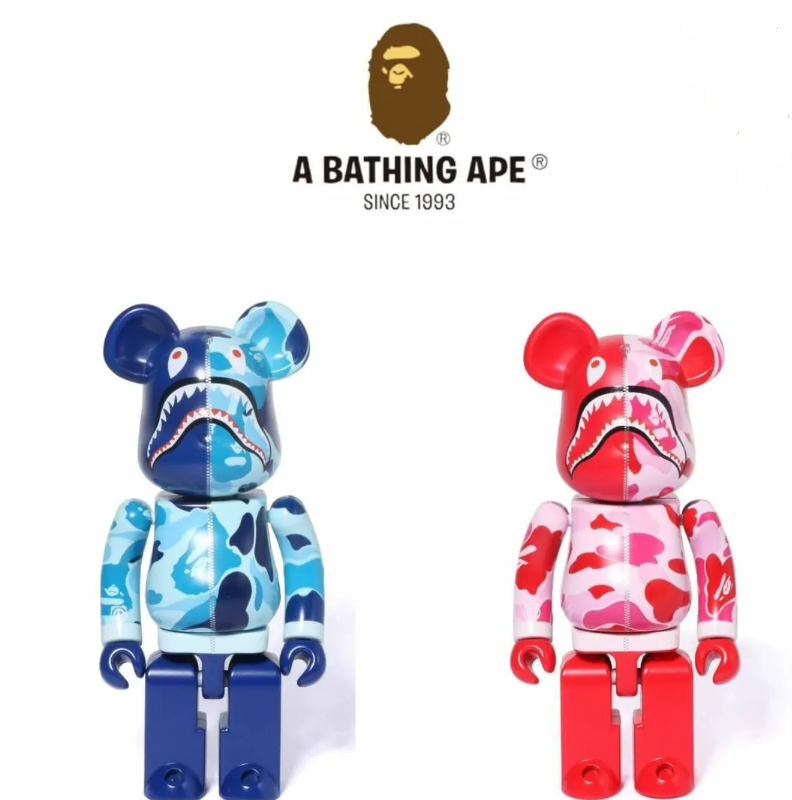 BAPE X MEDICOM TOY ABC CAMO SHARK BE@RBRICK CHOGOKIN 超合金 鯊魚 公仔