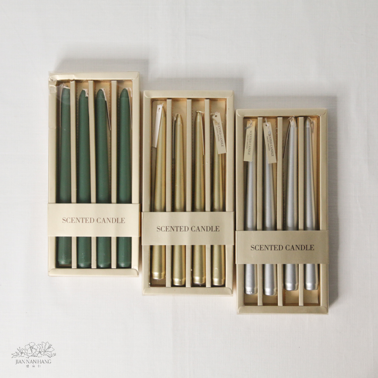 裝飾 香氛蠟燭 4入 3色