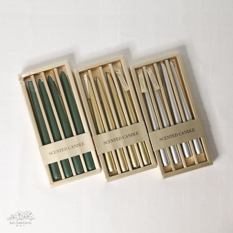 裝飾 香氛蠟燭 4入 3色