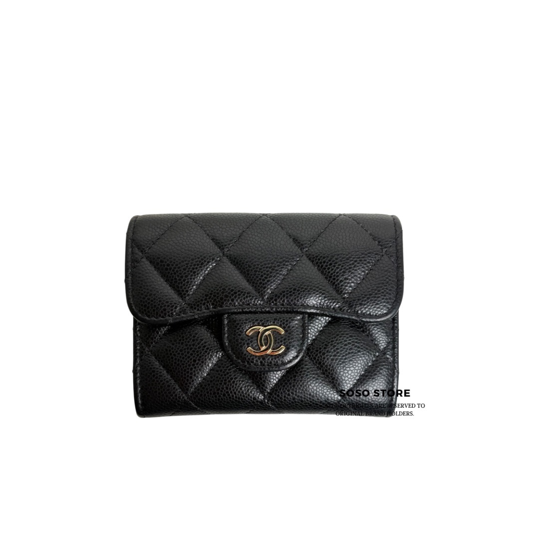 Chanel Classic Wallet - Black / Ghw
