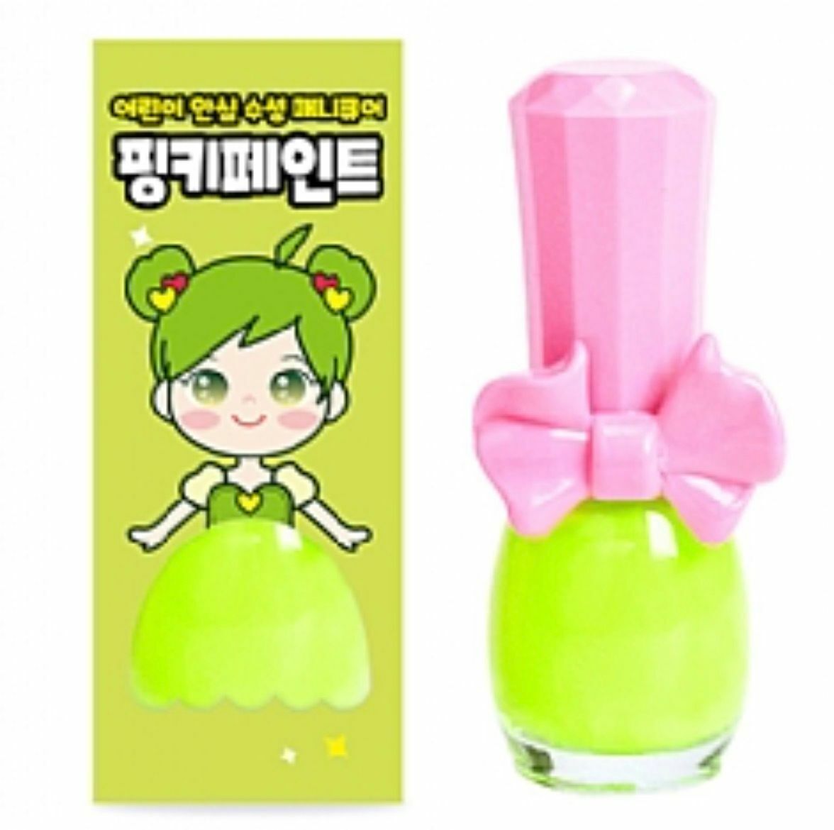 I'm Pinky Kids Nail Paint #B_03_NEON GREEN8809691560273