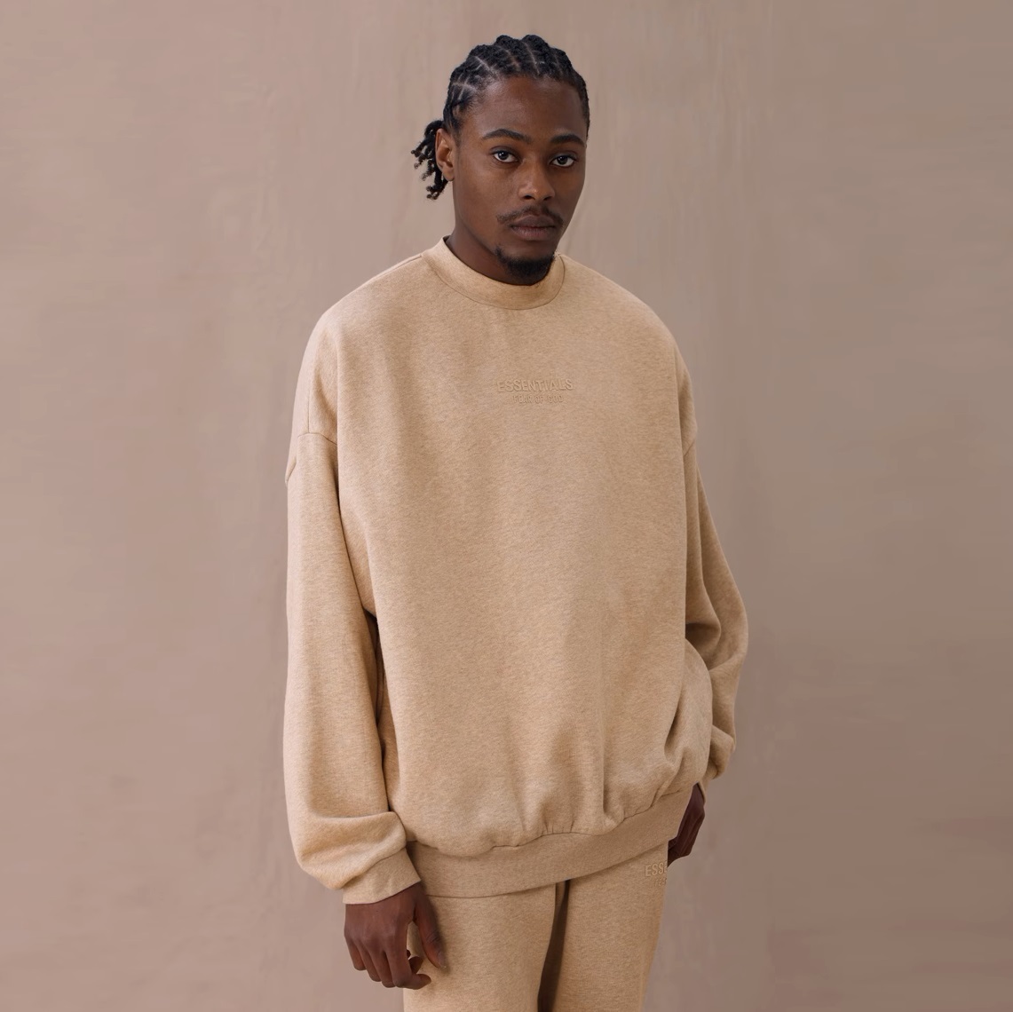 ESSENTIALS FOG FEAR OF GOD 植絨字體 內刷毛 素面胸口小字體 基本Logo 大學T 大學TEE 長袖上衣 衛衣