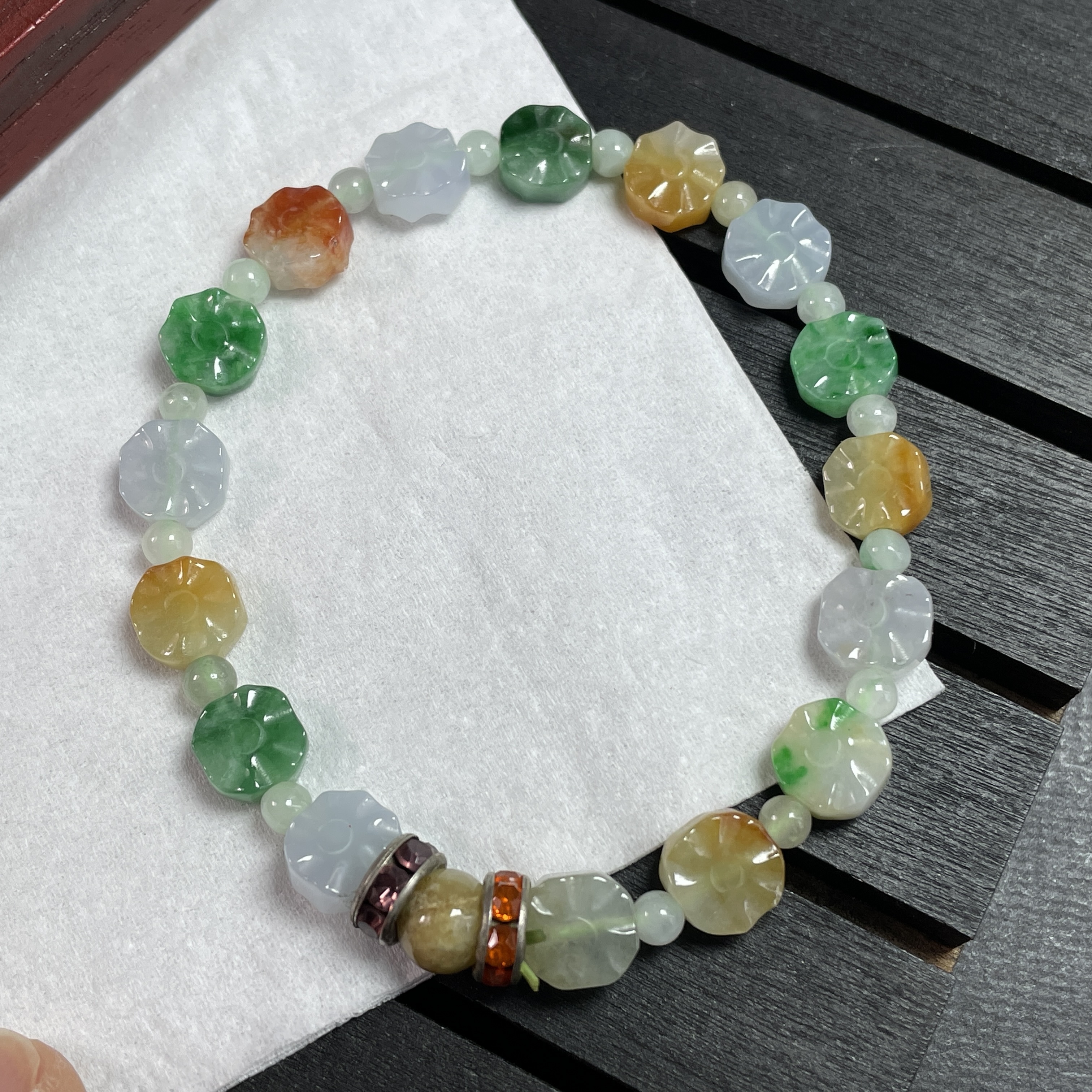 翡翠多寶特色手串,天然翡翠A玉, 緬甸玉, Jade, Jadeite