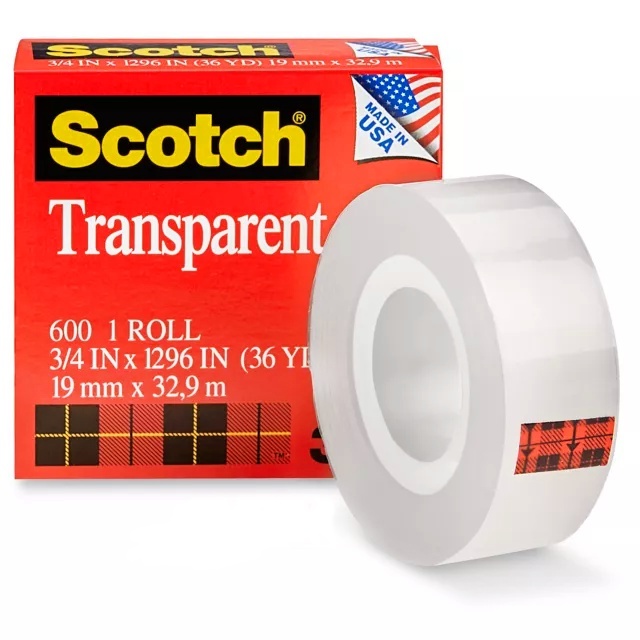 3M SCOTCH 600 神奇 透明 隱形 膠帶 19mm*32.9m