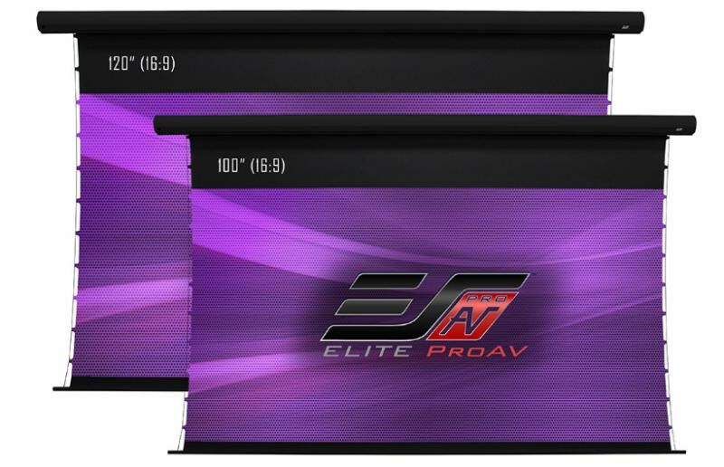 Elite 億立 電動超短焦黑柵抗光張力幕 (上黑邊30.5CM)