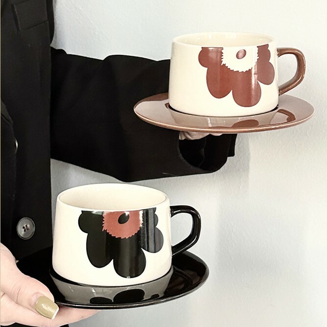 《5424》ins簡約風太陽花系列馬克杯/咖啡杯組