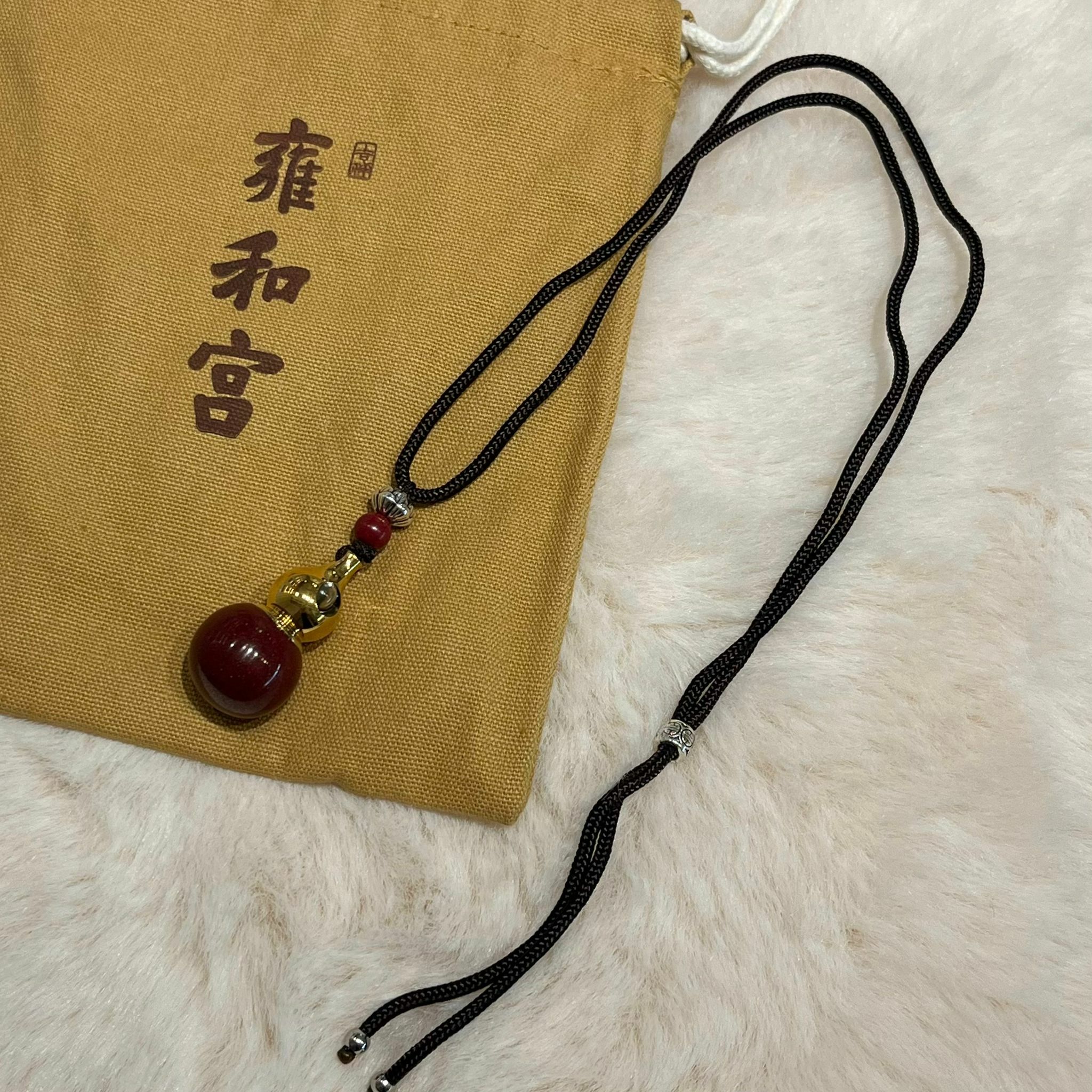 Z) 雍和宮朱砂壺蘆頸繩（送子觀音/健康/招財）