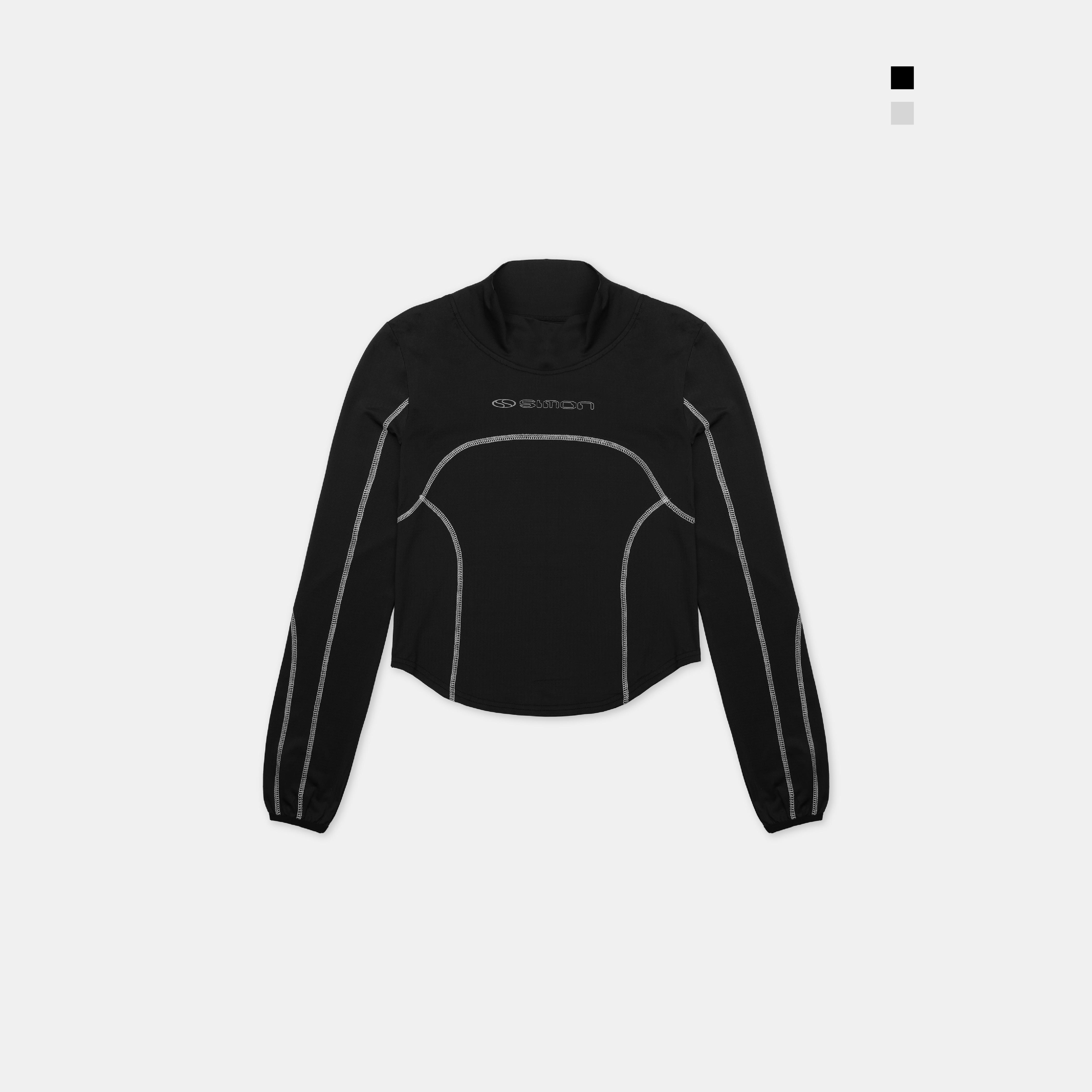 SIMON MADE GC-2432 Y2K 異次元 未來 短版 上衣