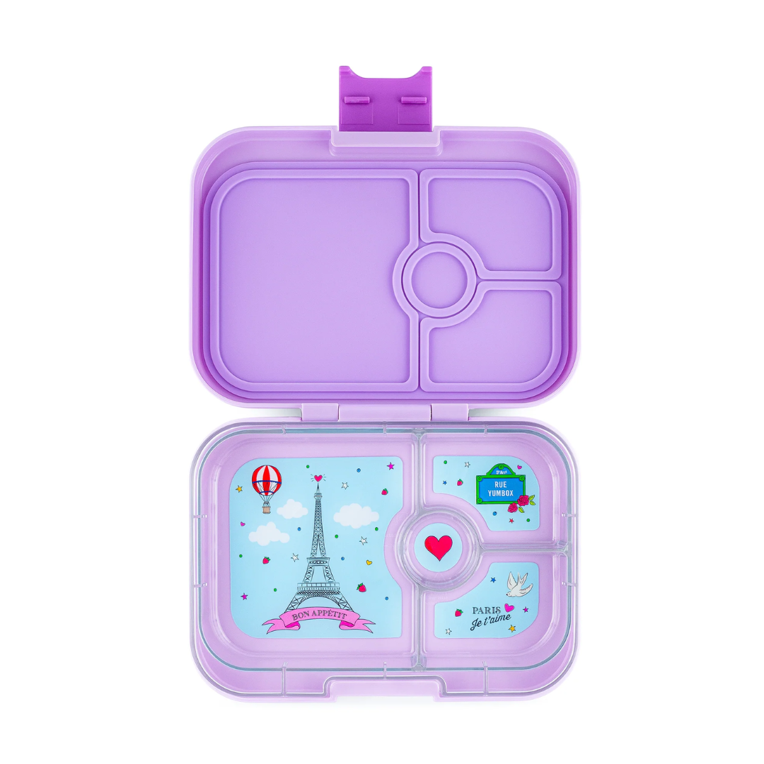 個性化 Yumbox Panino 午餐盒 (4格) - Lulu Purple (Paris)