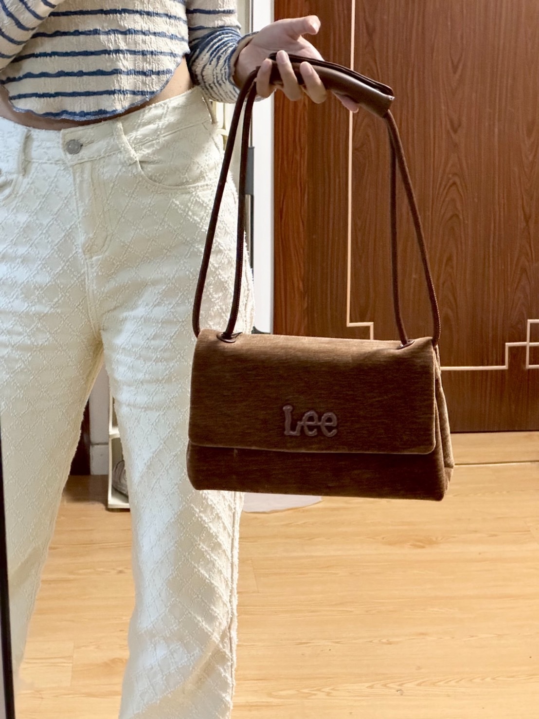 LEE 手提斜挎 單肩包 女款 全麥棕 LE240124M-301