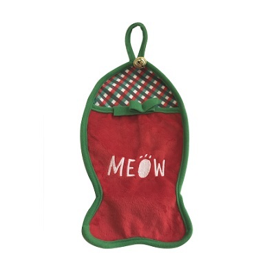 意大利 Camon 聖誕系列 貓玩具 魚型聖誕襪 28X16cm