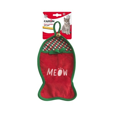 意大利 Camon 聖誕系列 貓玩具 魚型聖誕襪 28X16cm