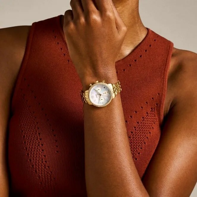 【Fossil】Neutra 綻彩三眼計時女錶 ES5358 36mm 現代鐘錶