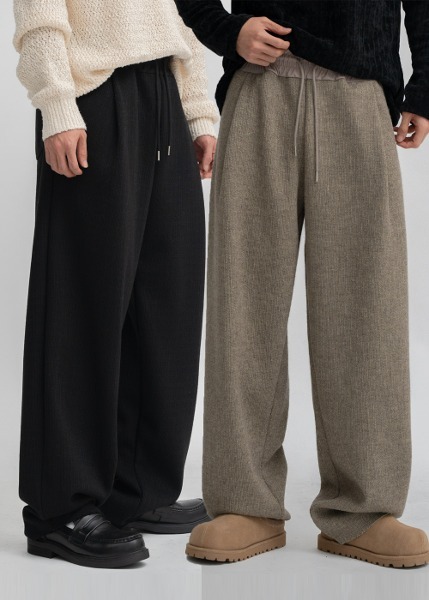 人造絲鬆緊帶褲