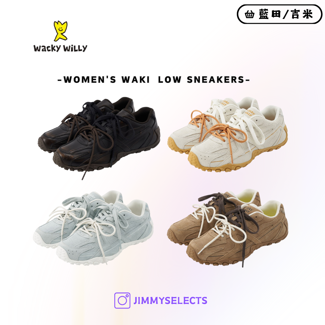 【代購】Wacky Willy 小飛人 Waki ​​Low Sneakers 復古 休閒鞋 運動鞋 WA2501SN03