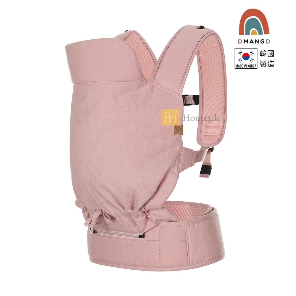 韓國 illi 透氣多功能嬰兒背帶 - 粉紅 (四季適用) P00000CT