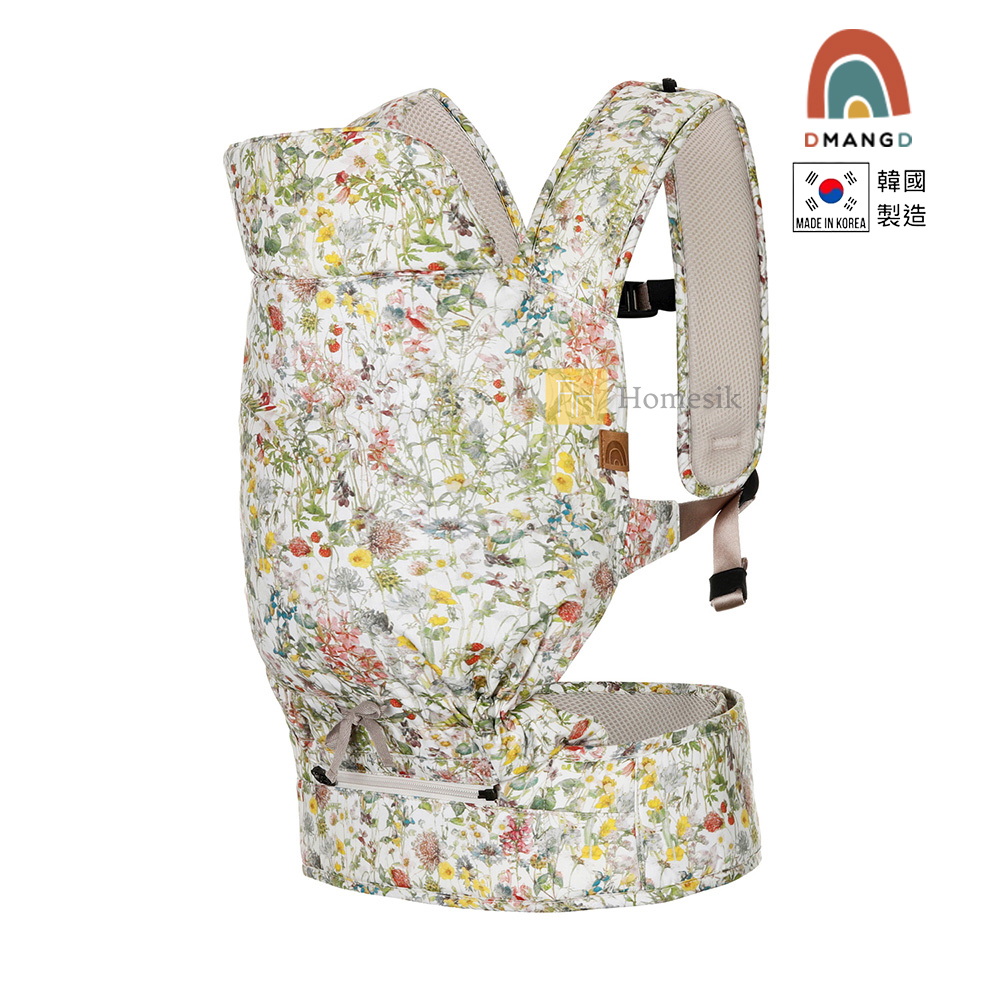 韓國 illi 透氣多功能嬰兒背帶 - 繽紛花朵 (四季適用) P00000CB