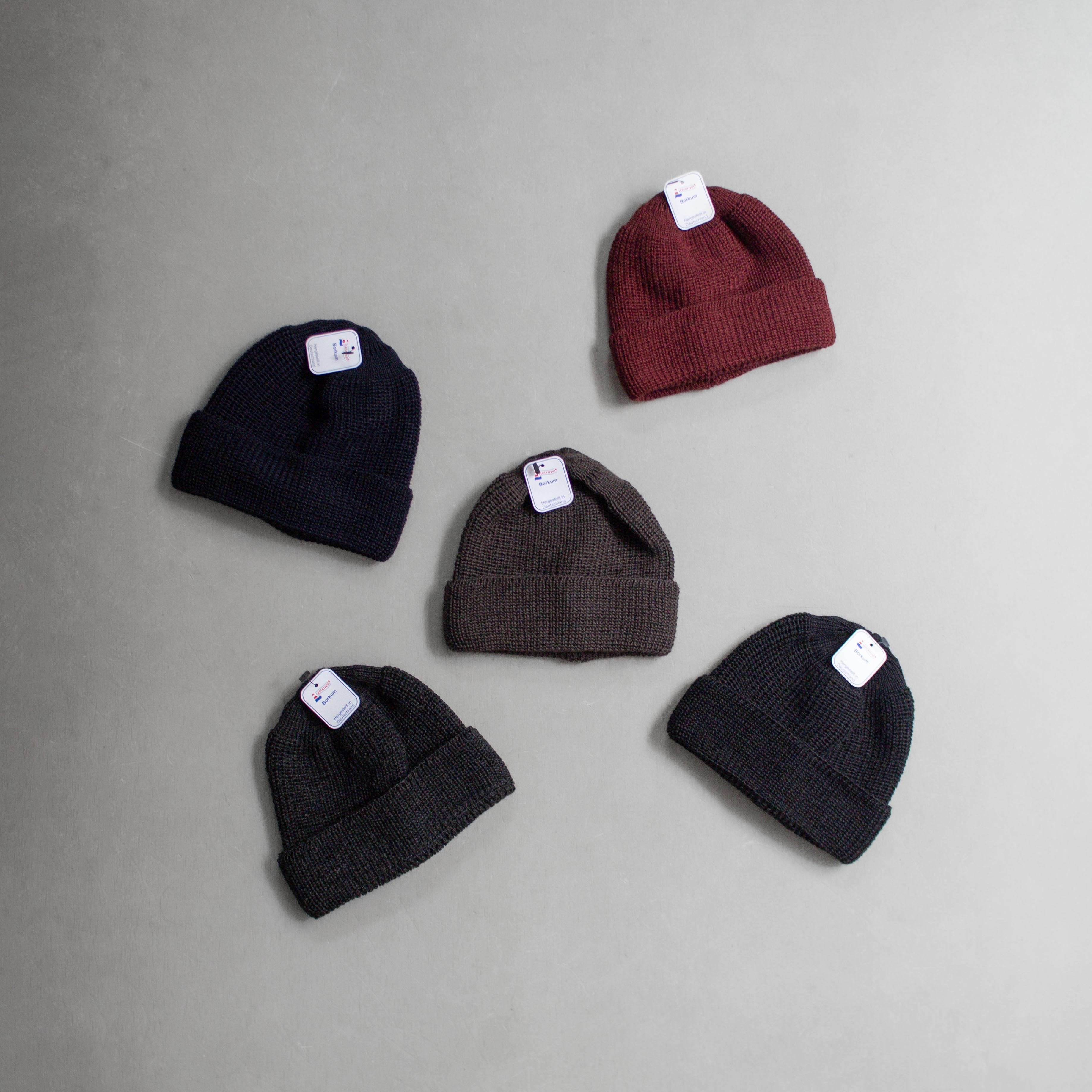 LEUCHTFEUER STRICKWAREN BORKUM WOOL BEANIE 羊毛 反摺 毛帽