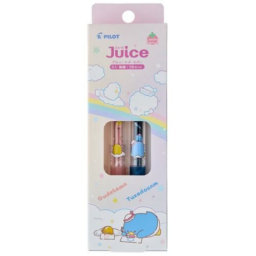 PILOT Juice果汁筆/ 0.5/ sanrio/ 背影款/ 2色入/ 蛋黃哥&山姆企鵝（數量限定）