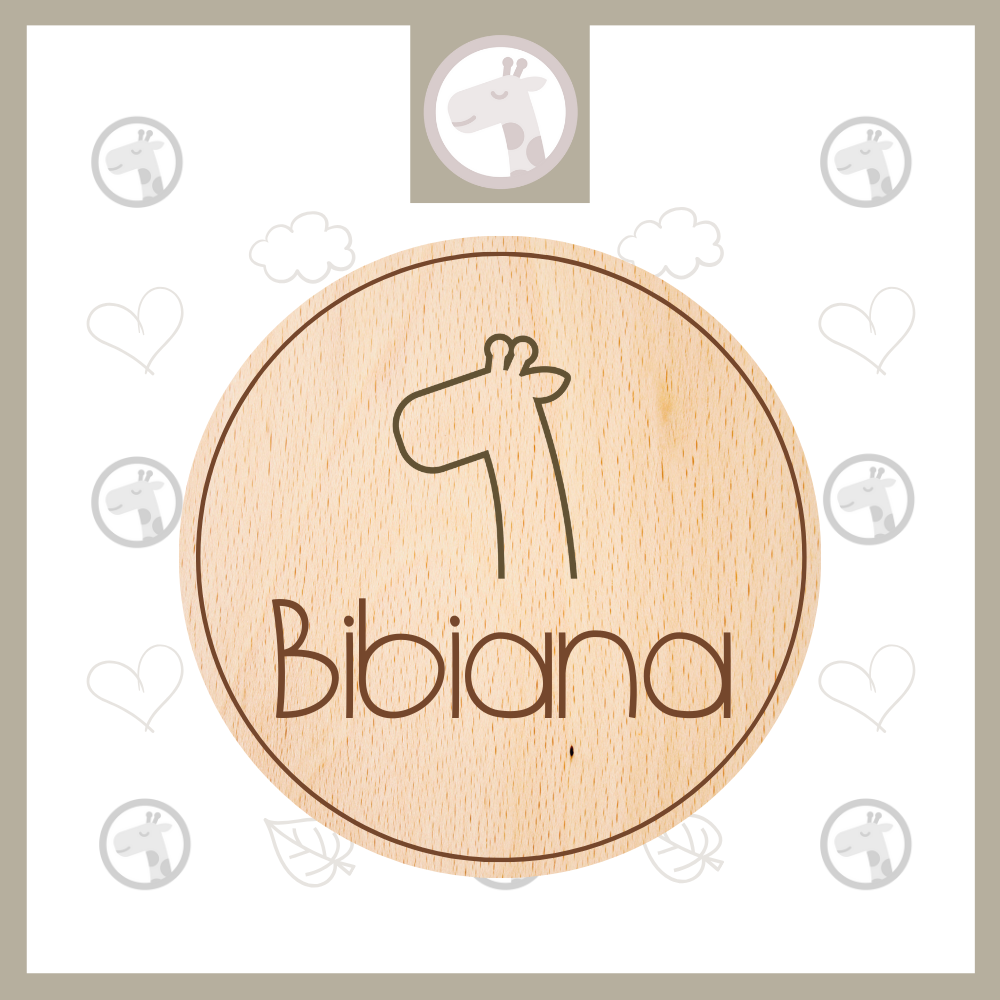 Laser Engraved Name Tag - Round 5cm