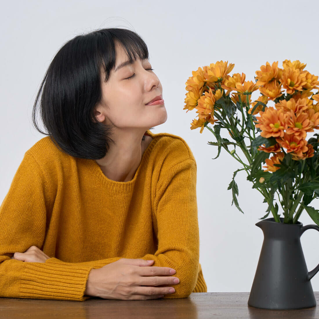 Hillary船型領平針羅文針織毛衣/向日葵黃