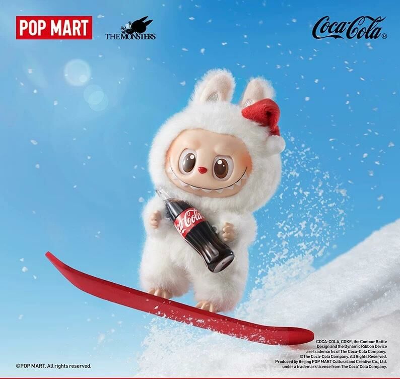 pop mart Labubu可口可樂糖膠臉毛絨盲盒 一set有機會出隱藏版