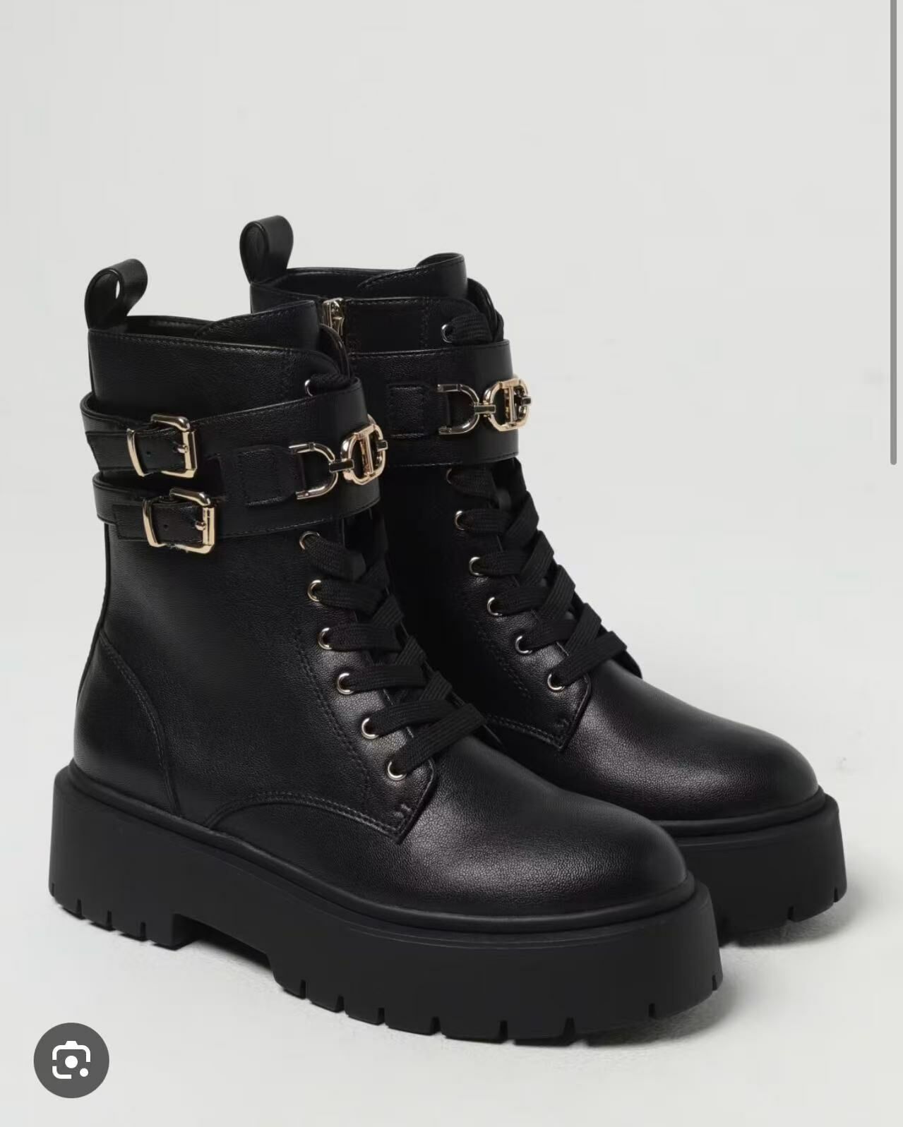 Twinset 厚底金扣boots -T