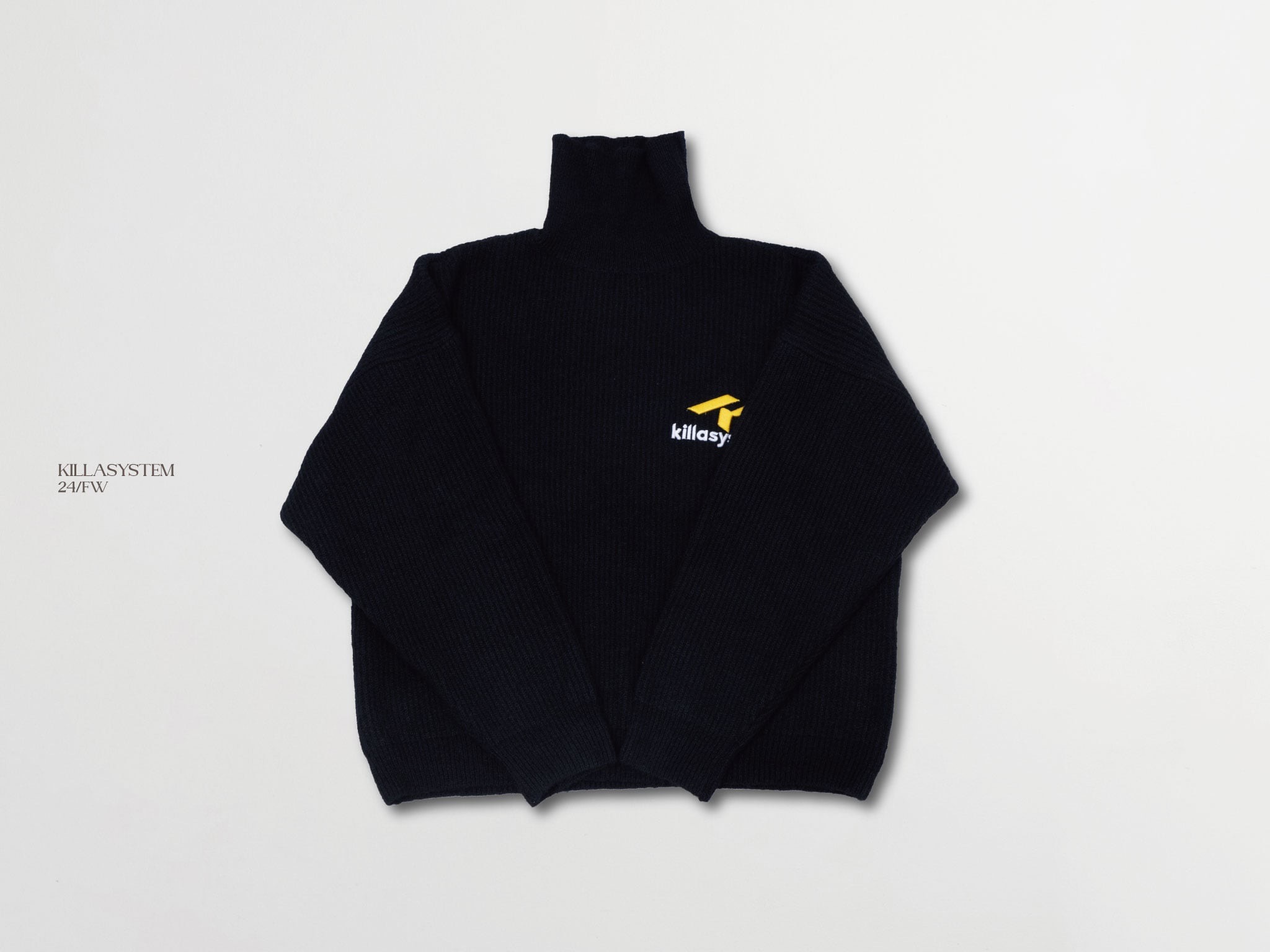 KILLASYSTEM 24F/W STITCH LOGO TURTLENECK