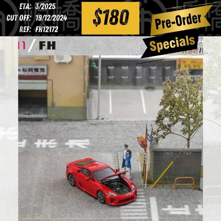 PO-$180 * FH * 1:64 LEXUS LFA RED [OD17/12]