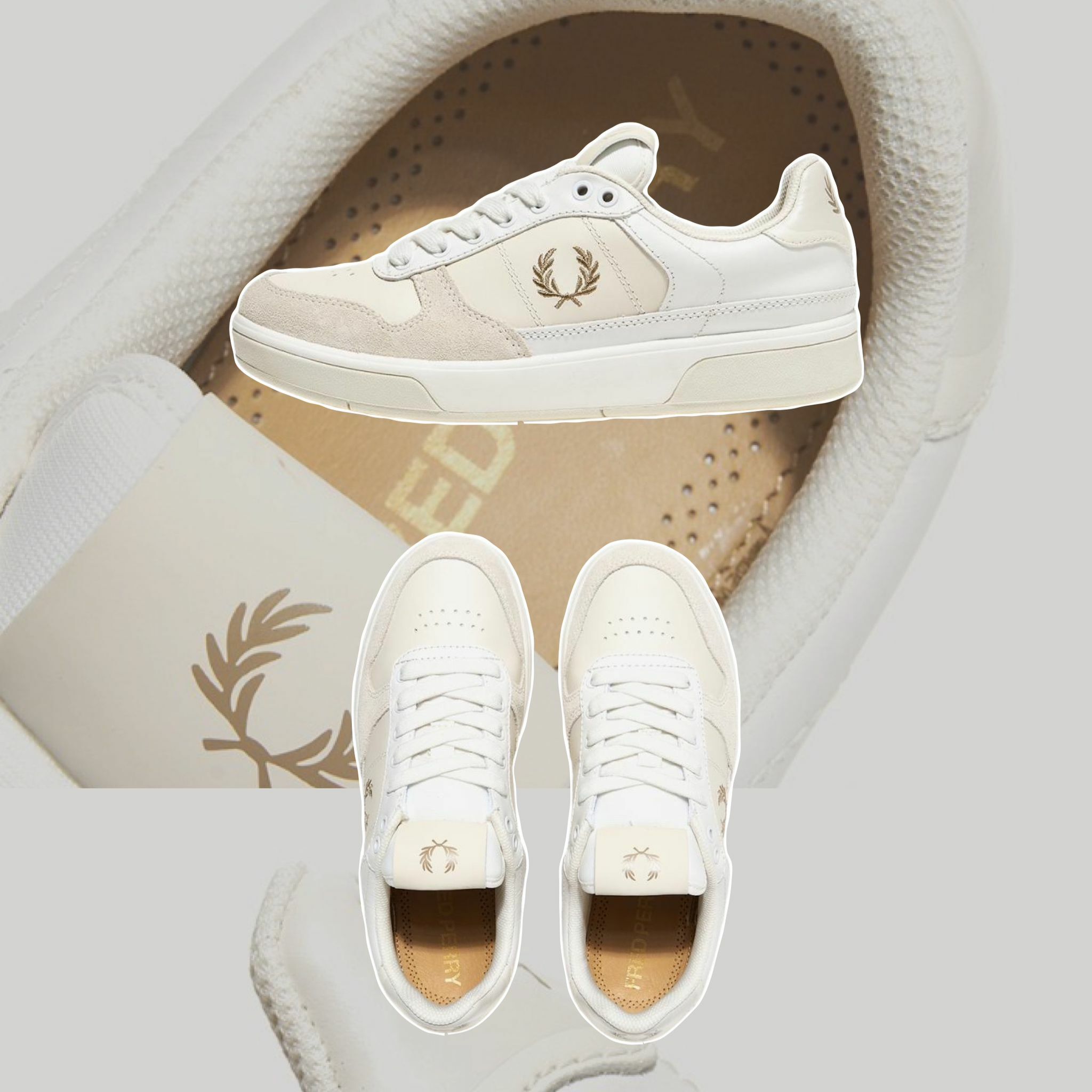 FRED PERRY LEATHER 奶油小白鞋 [限時勁減!]