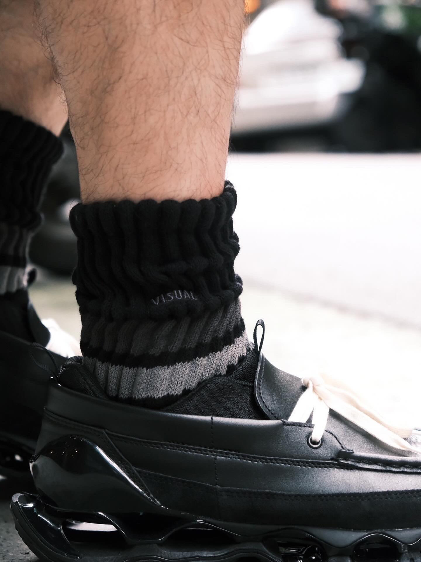 【VISUAL】經典橫紋泡泡【豔黑】