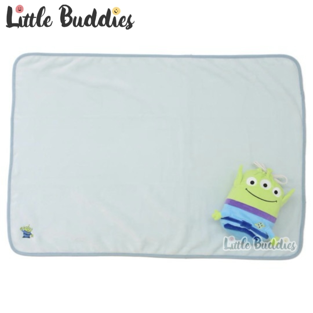 日本 Disney 毛毯連收納索袋