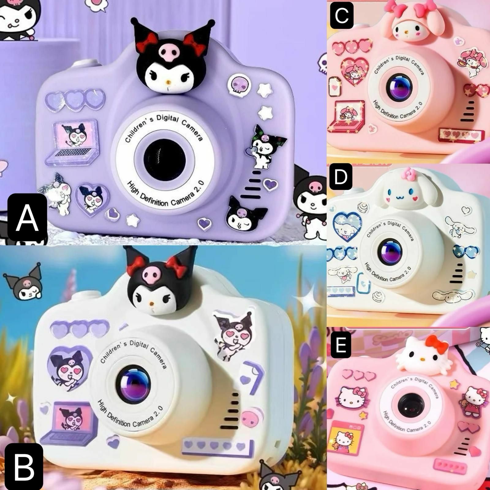 兒童卡通圖案數碼相機📸💞💕-2402044