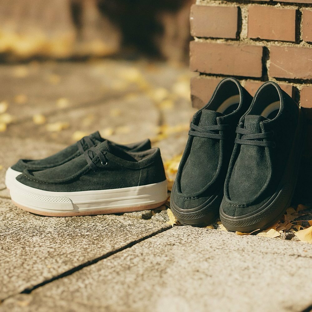 限時特價預購┃CONVERSE ALL STAR Ⓡ BOARDERSTAR MOCCASIN OX 麂皮 厚底 莫卡辛 黑色