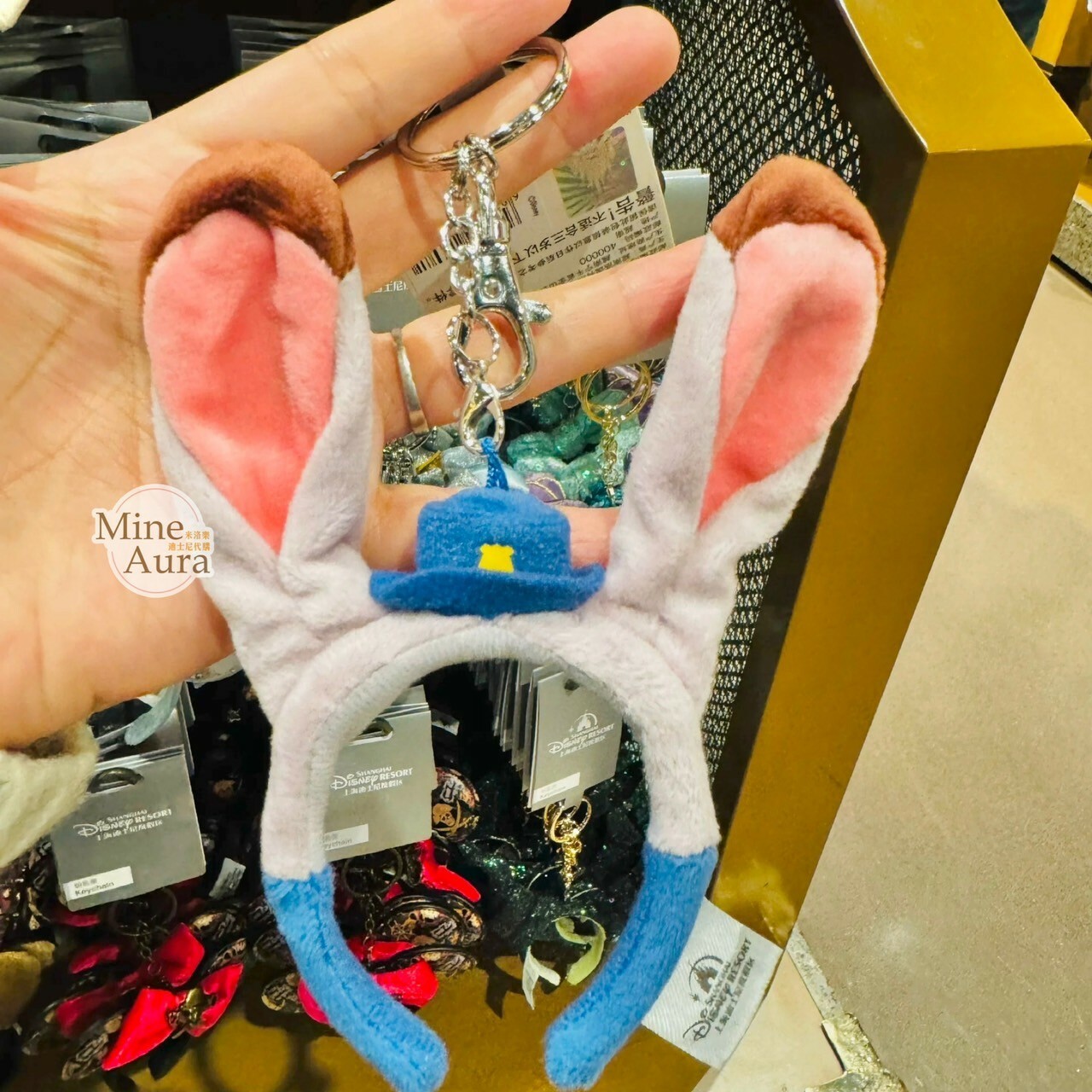 (限時特價) 哈茱蒂 Judy 兔 髮圈 造型 鑰匙圈 吊飾 動物方城市 Zootopia -上海迪士尼樂園